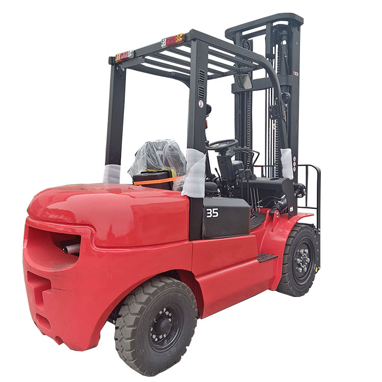 2 Stage IC Forklift New 3.5 Ton Multi-wheel Diesel Forklift