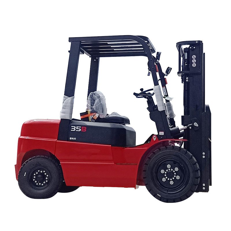 Four-wheel Lithium Batteries Operated Electric Forklift