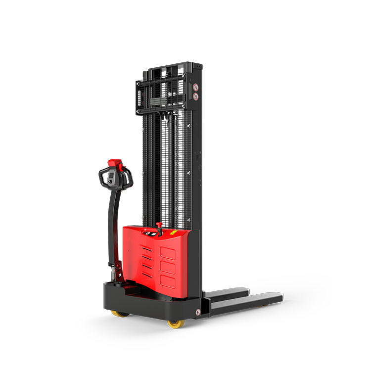 High Lift Portable Warehouse Forklift Full 1.5 Ton Electric Stacker