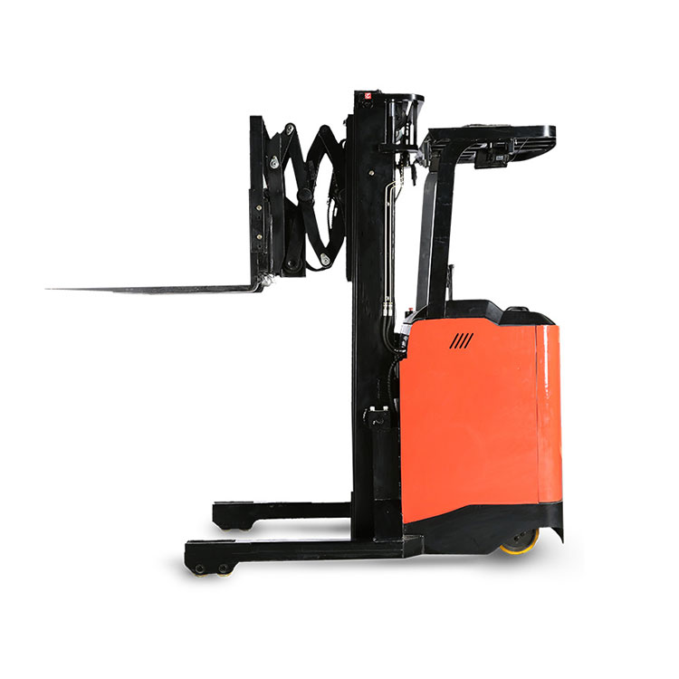 Battery Operated Portable 1.2 Ton Stand Up Electric Reach Truck