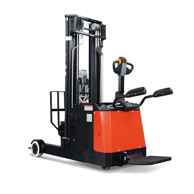 Warehouse Forklift Stand Mini Full Electric Reach Truck 