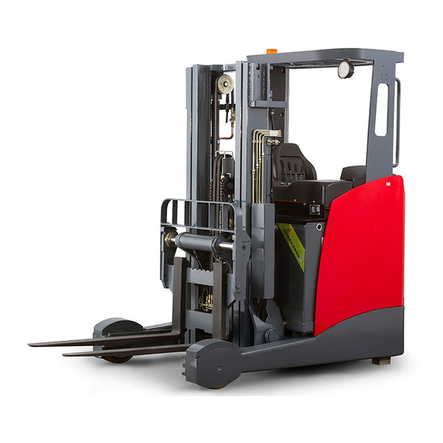 Sit Down Warehouse Forklift Portable Automated Electric Reach Truck