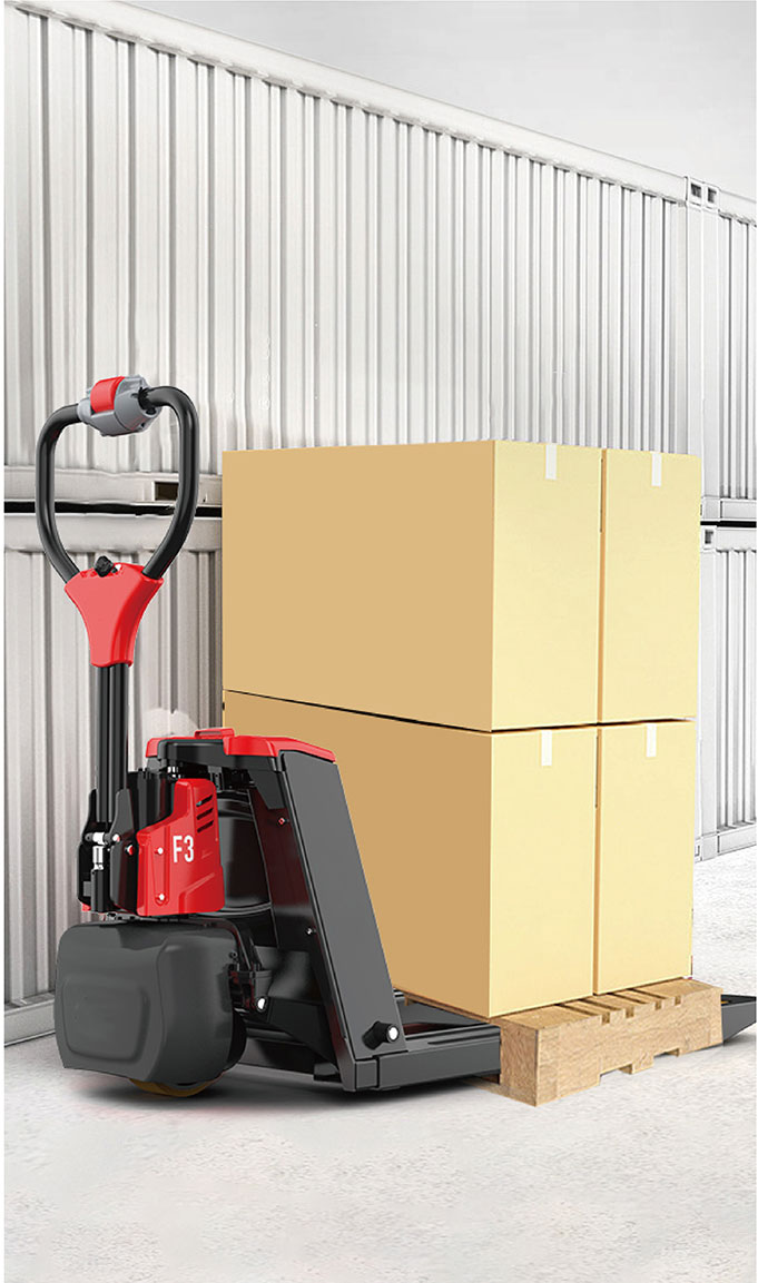 Warehouse Equipment Lithium Battery Full 1500kG Electric Pallet Truck 