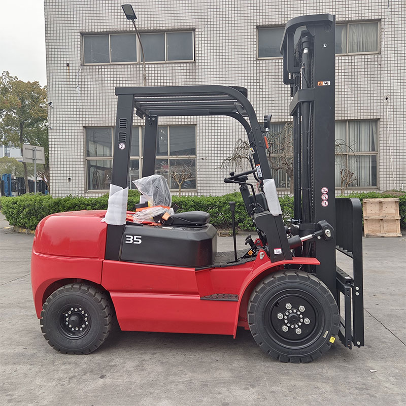 2 Stage IC Forklift New 3.5 Ton Multi-wheel Diesel Forklift