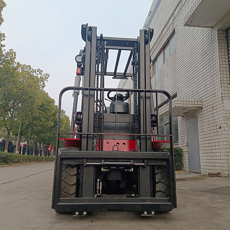 New Design Red IC Forklift Multi-wheel 3 Ton Diesel Forklift