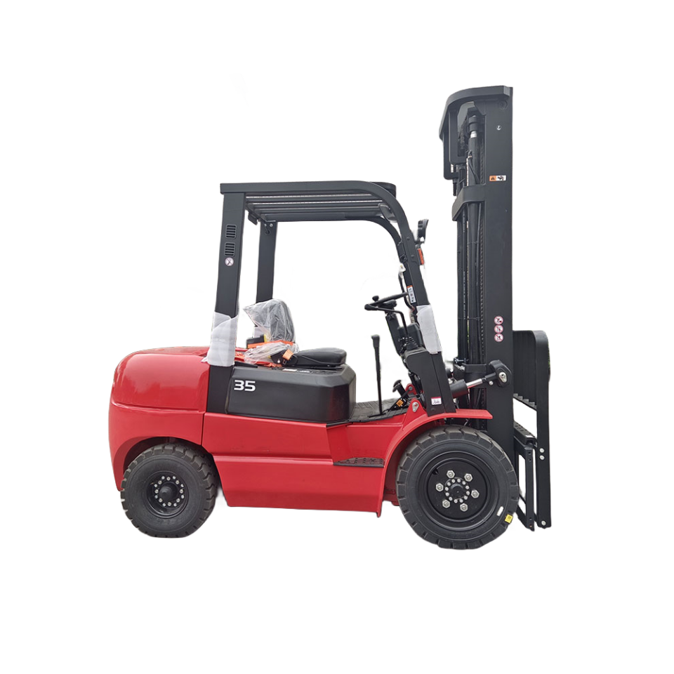 2 Stage IC Forklift New 3.5 Ton Multi-wheel Diesel Forklift