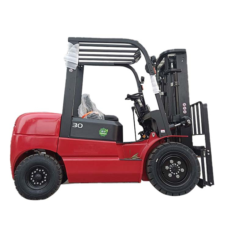 New Design Red IC Forklift Multi-wheel 3 Ton Diesel Forklift